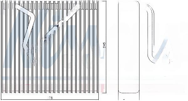 Випарник, система кондиціонування повітря, 245мм, 236мм, 56мм, VW Випарник Audi A3, Caddy III,IV, Golf V,VI, Passat, Tiguan, Touran, Skoda Octavia III