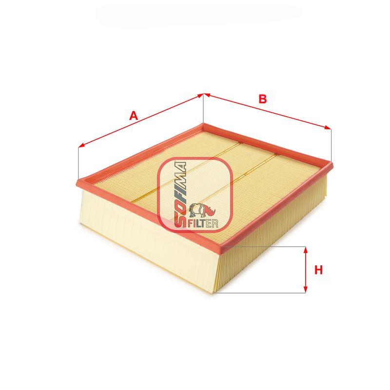 Повітряний фільтр, фільтрувальний елемент, Sprinter VW LT 96-06, Sofima S3080A