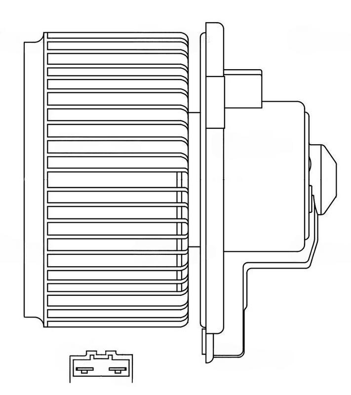 Компресор салону, LAND CRUISER 100 4.2d /4.7i (98-) (LFh 1950) Luzar, Luzar LFH1950