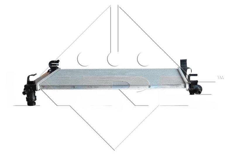 Радіатор, система охолодження двигуна, Ford Fiesta V, Fusion Mazda 2 1.25-1.6 11.01-12.12, Nrf 58274