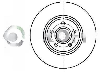 Гальмівний диск, Profit 5010-1225