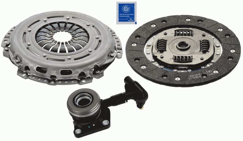 Комплект зчеплення, кільк. зубц. 17, 228мм, FORD FOCUS 3 11-, Sachs 3000990342