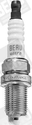 Свічка запалювання, 1-масовий електрод, з пласкою ущільнювальною поверхнею, Ultra 14FR-7DU2 (к-т. 4шт..), Beru Z193SB