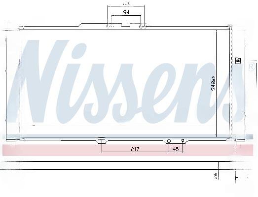 Радіатор, система охолодження двигуна, Nissens 62382A