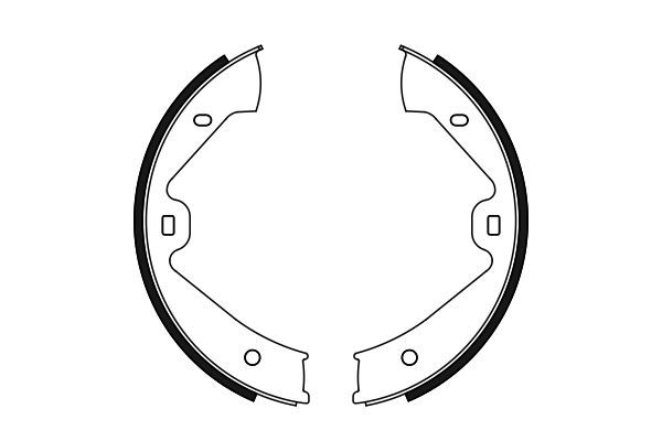 Комплект гальмівних колодок, стоянкове гальмо, PORSCHE/VW Cayenne/Touareg (7P5) ''3.0-4.8, Bosch 0986487755