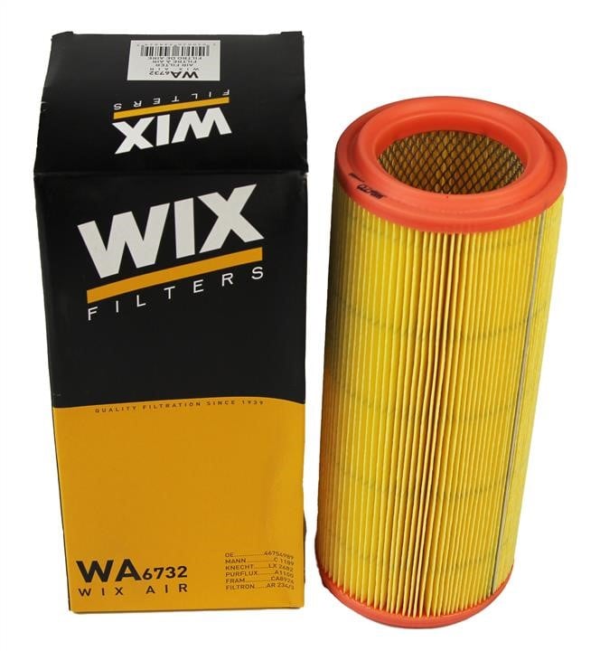 Повітряний фільтр, фільтрувальний елемент, Fiat Doblo I Wix Filters (WA6732), Wix Filters WA6732