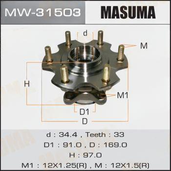 Комплект колісних підшипників, Masuma MW-31503