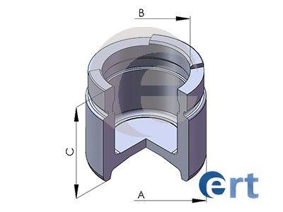 Поршень, гальмівний супорт, Ert 150291-C