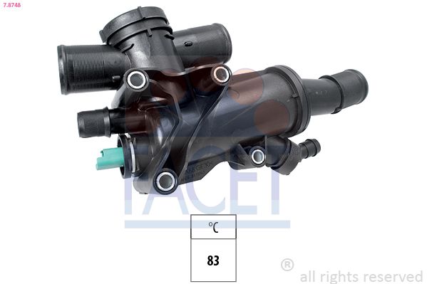 Термостат, охолоджувальна рідина, 83°C, Citroen C4/C8 2.0 HDi,JUMPY - 2.0 HDi 07-,FIAT - SCUDO 2.0D 07-, Facet 7.8748