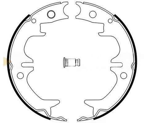 Комплект гальмівних колодок, стоянкове гальмо, Bremsi GF0962
