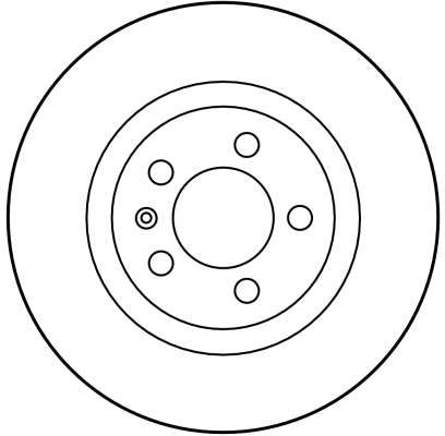 Гальмівний диск, з вентиляцією, 280мм, кількість отворів 5, AUDI - SEAT - SKODA - VOLKSWAGEN A3/A3 Quattro/Leon/Toledo/Octavia/Bora, Trw DF2804