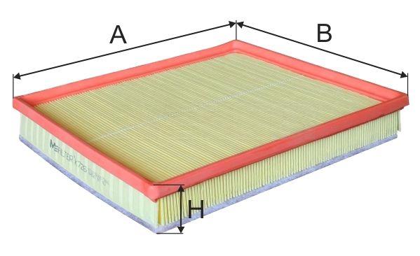 Повітряний фільтр, фільтрувальний елемент, Renault Trafic/Opel Vivaro 2.0/2.5dCi 02-, Mfilter K726