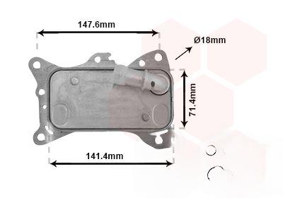 Охолоджувач оливи, моторна олива, Van Wezel 30013705