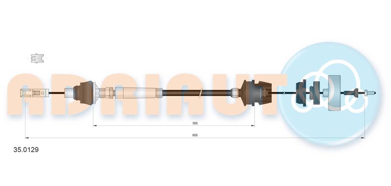 Тросовий привод, привод зчеплення, Adriauto 35.0129