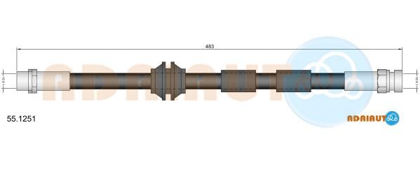 Гальмівний шланг, Adriauto 55.1251