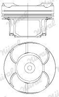 Поршень, BMW Поршень 1 F20,2,3 F30,4,5 F10 520/528,X1/3/5 F15,Z4 2.0 10-, Nüral 8743460000