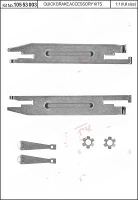 Комплект регуляторів, барабанне гальмо, Quick Brake 10553003