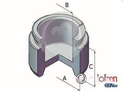 Поршень, гальмівний супорт, Autofren D025328