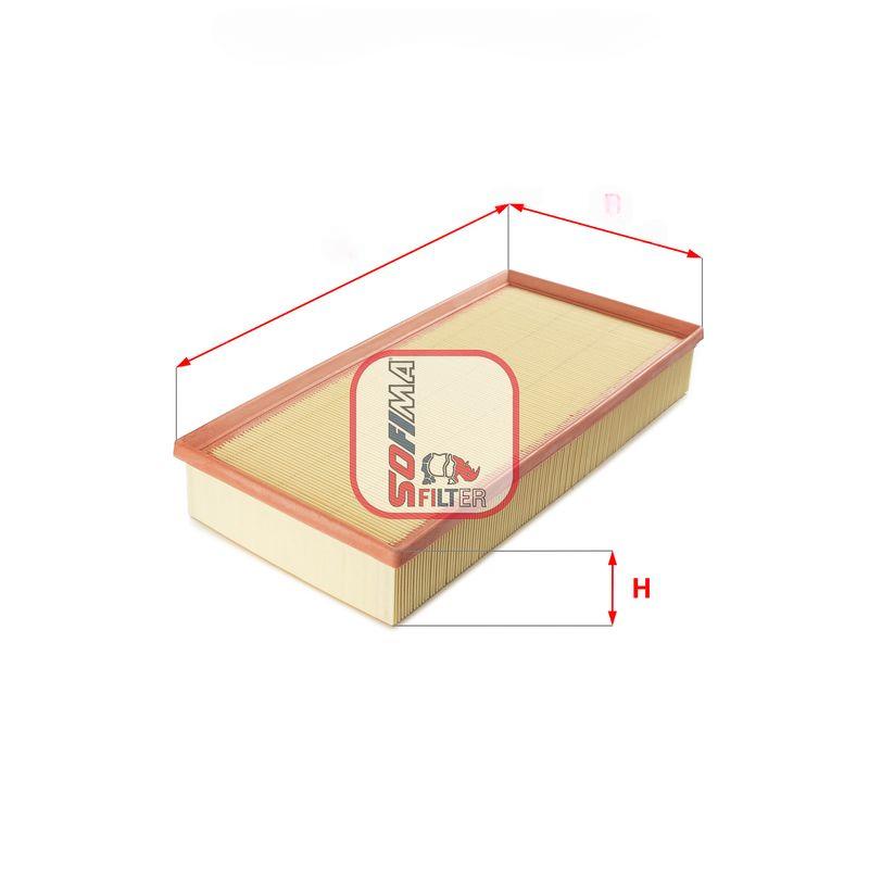 Повітряний фільтр, фільтрувальний елемент, Audi Q7/Porsche Cayenne/VW Touareg 2.5D-6.0D 02-, Sofima S3329A