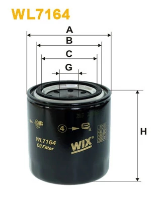 Оливний фільтр, Wix Filters WL7164