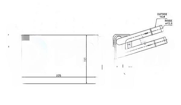 Теплообмінник, система опалення салону, Profit 0018N1