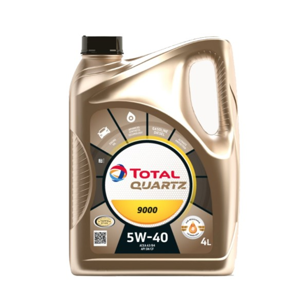 Олива моторна синтетична total "quartz 9000 5w-40", 4л (148597/213674), Total 216565