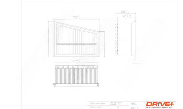 Повітряний фільтр, Dr!Ve+ DP1110.10.0070
