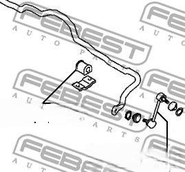 Втулка, стабілізатор, Febest MSB-EAF