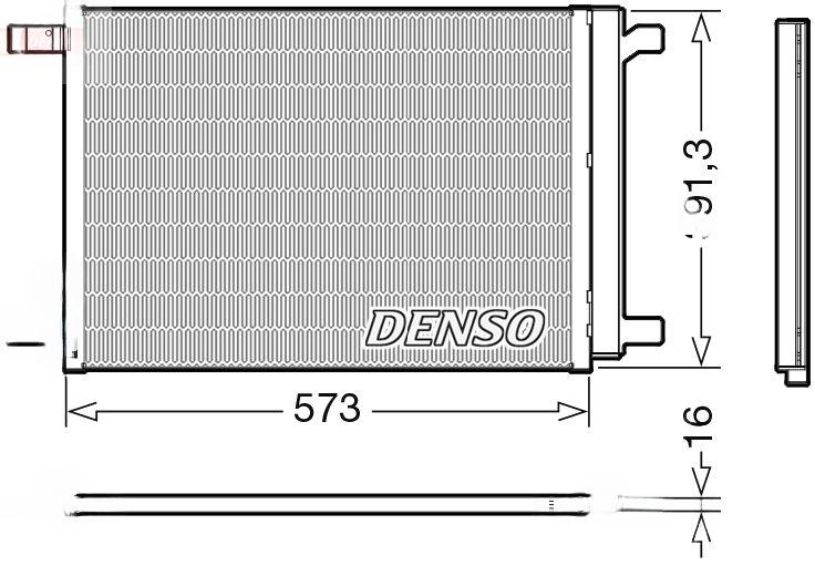 Конденсатор, система кондиціонування повітря, Denso DCN32066