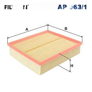 Повітряний фільтр, фільтрувальний елемент, VAG A4/A6/PASSAT -05 1.6-4.2, Filtron AP063/1
