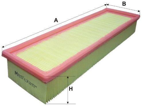 Повітряний фільтр, Mfilter K134