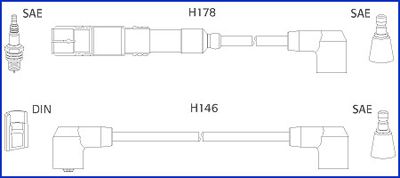 Комплект проводів високої напруги, Hitachi 134755