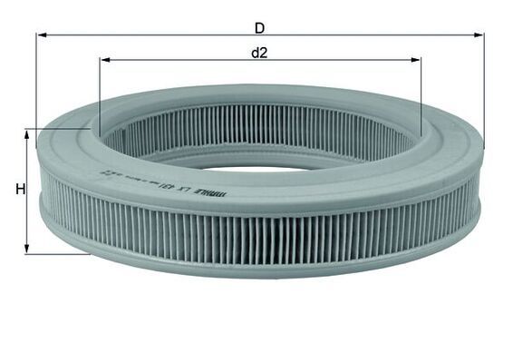 Повітряний фільтр, Knecht LX431