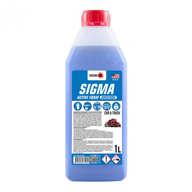 Засіб для чищення лакованих поверхонь, Sigma Active Foam Dosatron, 1L, Nowax NX01184