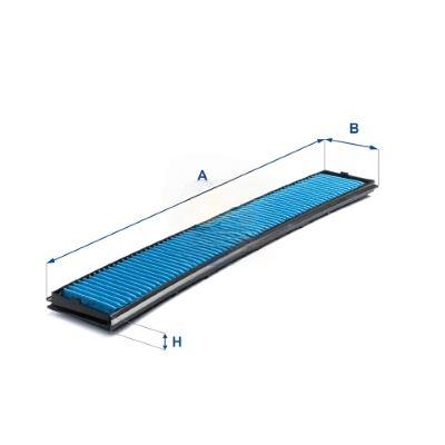 Фільтр, повітря у салоні, 21мм, з антибактеріальною дією, Ufi 34.121.00