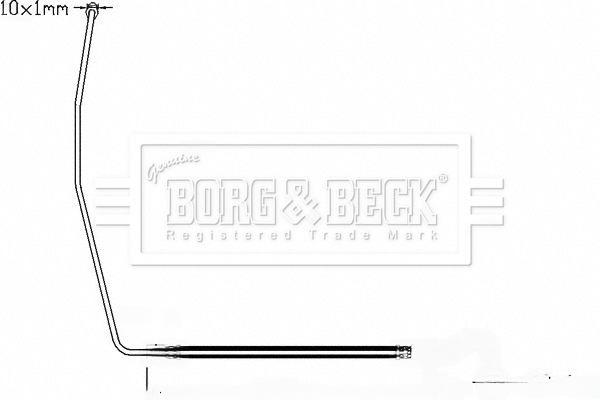 Гальмівний шланг, 197мм, Borg & Beck BBH8327