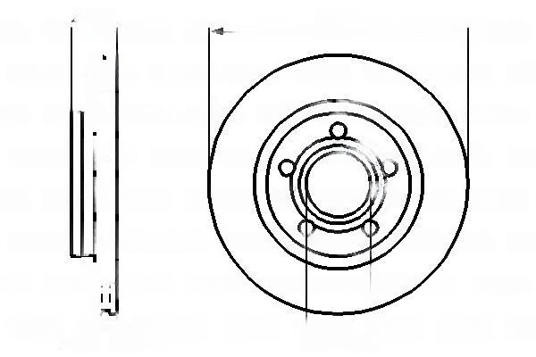 Гальмівний диск, з внутрішньою вентиляцією, з вентиляцією, 268,8мм, кількість отворів 5, AUDI A8/A8 Quattro ''R, Bosch 0986478574