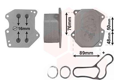 Охолоджувач оливи, моторна олива, CITROEN JUMPER, FORD TRANSIT, Van Wezel 40003400