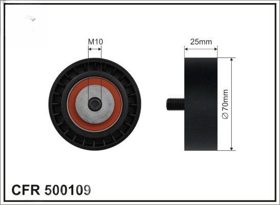Натяжний ролик, поліклиновий ремінь, Caffaro 500109