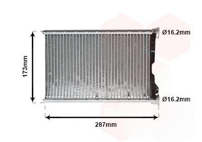 Теплообмінник, система опалення салону, Van Wezel 06006342