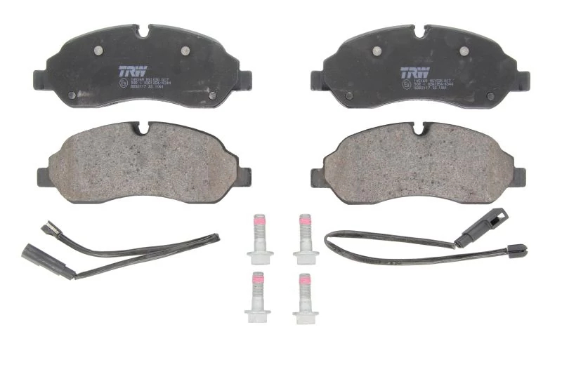 Комплект гальмівних накладок, дискове гальмо, з контактом попередження про знос, Trw GDB2117
