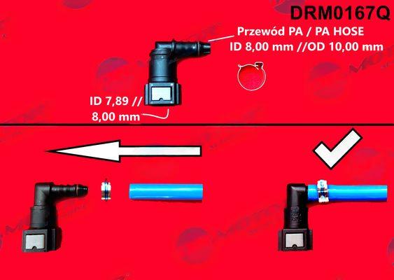 Шланговий з’єднувач, паливний шланг, Dr.Motor DRM0167Q