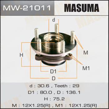 Комплект колісних підшипників, Masuma MW-21011