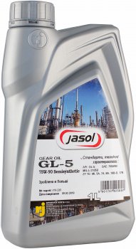 Масло  gl5  1lполусинтетика (шт.), Jasol 75W90