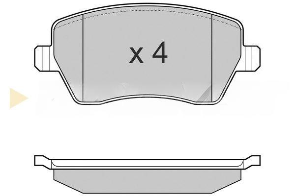 Комплект гальмівних накладок, дискове гальмо, Bremsi BP3026