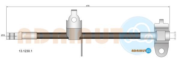 Гальмівний шланг, Adriauto 13.1230.1