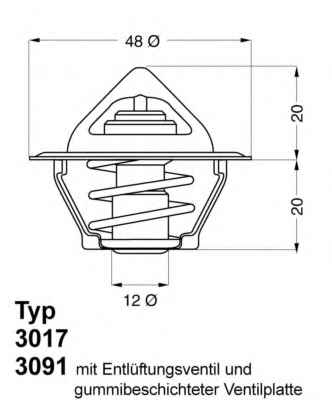 Термостат, Wahler 3091.92D