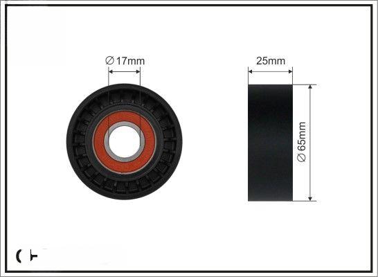 Натяжний ролик, поліклиновий ремінь, Caffaro 500270