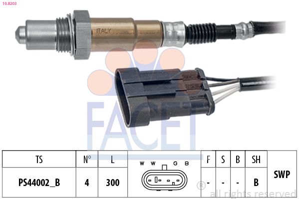 Кисневий датчик, Facet 10.8203