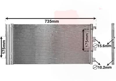 Конденсатор, система кондиціонування повітря, Van Wezel 15005004